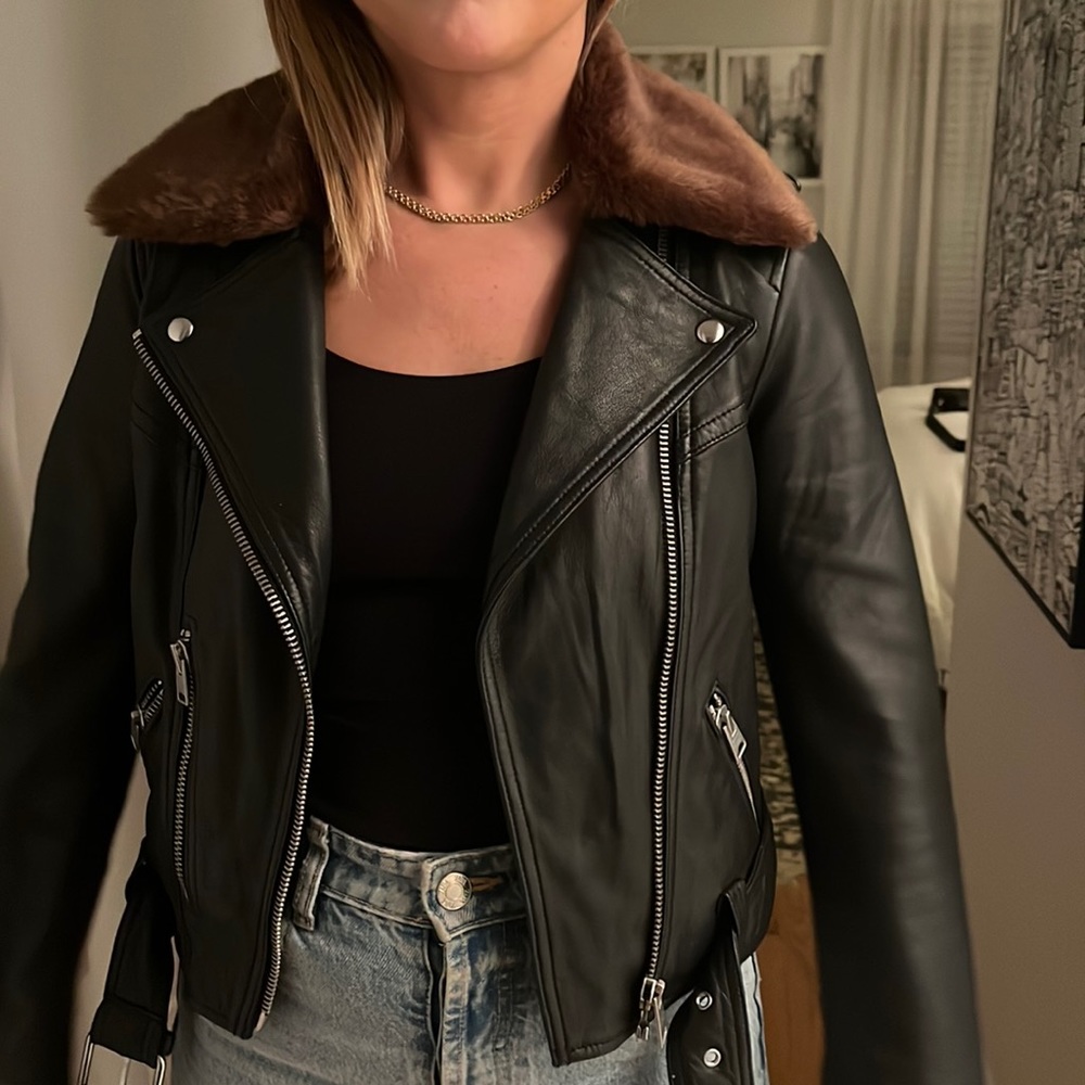 All Saints leather jacket